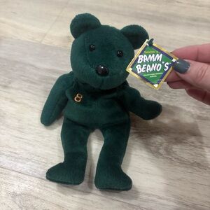 Salvino's Bamm Beano's Cal Ripken Jr. #8 Green Beanie Bear NWT